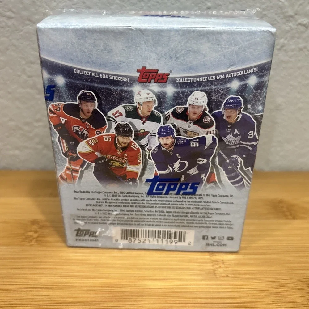 Topps National‎ Hockey League (NHL) 2022-2023 Stickers - BOX (50 Sticker Packs)